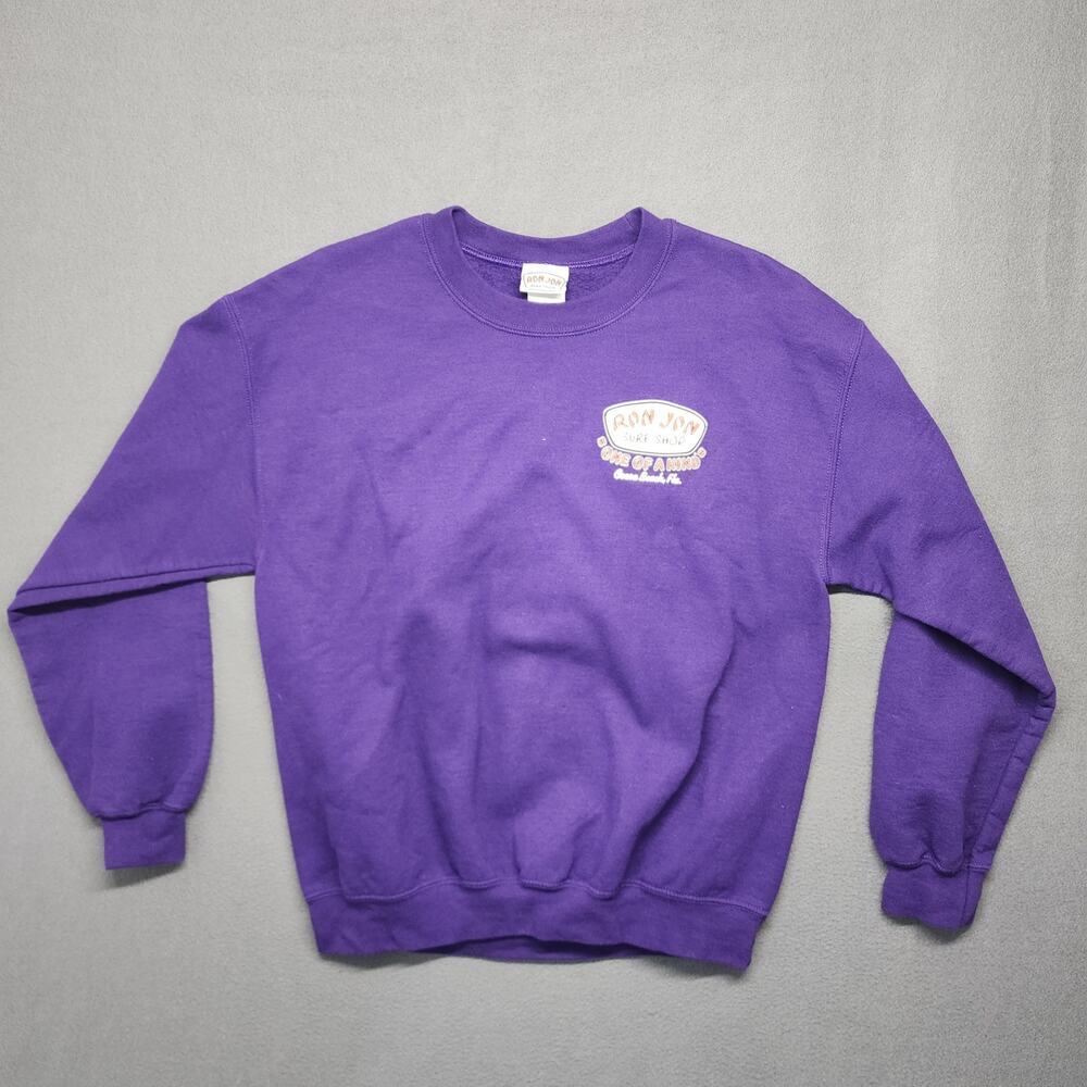 Ron Jon Surf Shop Cocoa Beach, FL Mens Sweatshirt Medium Purple Crewneck